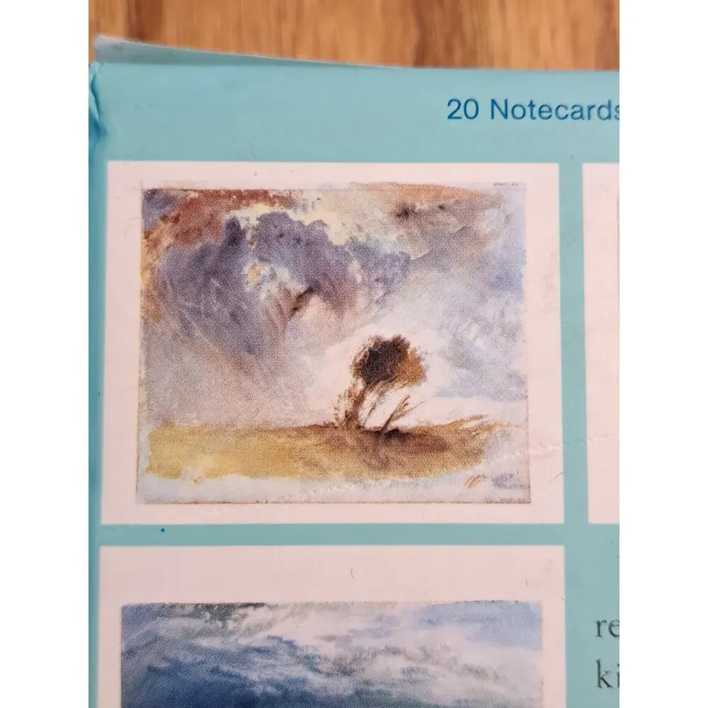 JMW Turner Watercolors Notecards 20 Cards with Envelopes in Box